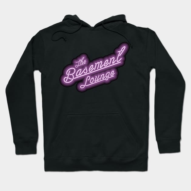 TBL Neon Black Logo Hoodie by basementloungepod